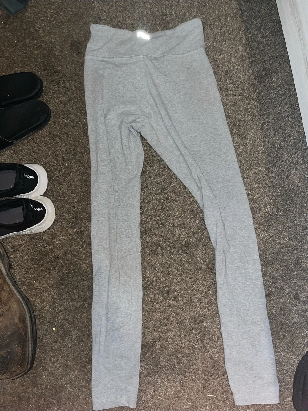 Pink Grey Leggings - Picture 2 of 5